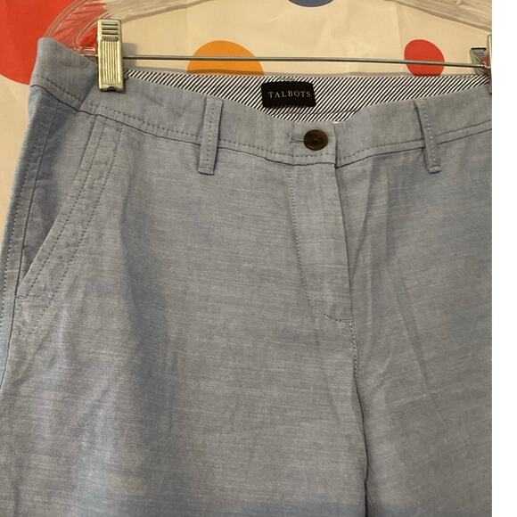 NEW Talbots Size 4 Relaxed Chino Blue - Picture 4 of 9